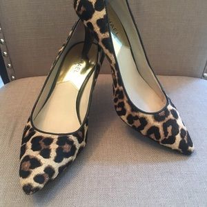 Michael Kors leopard calfskin heels